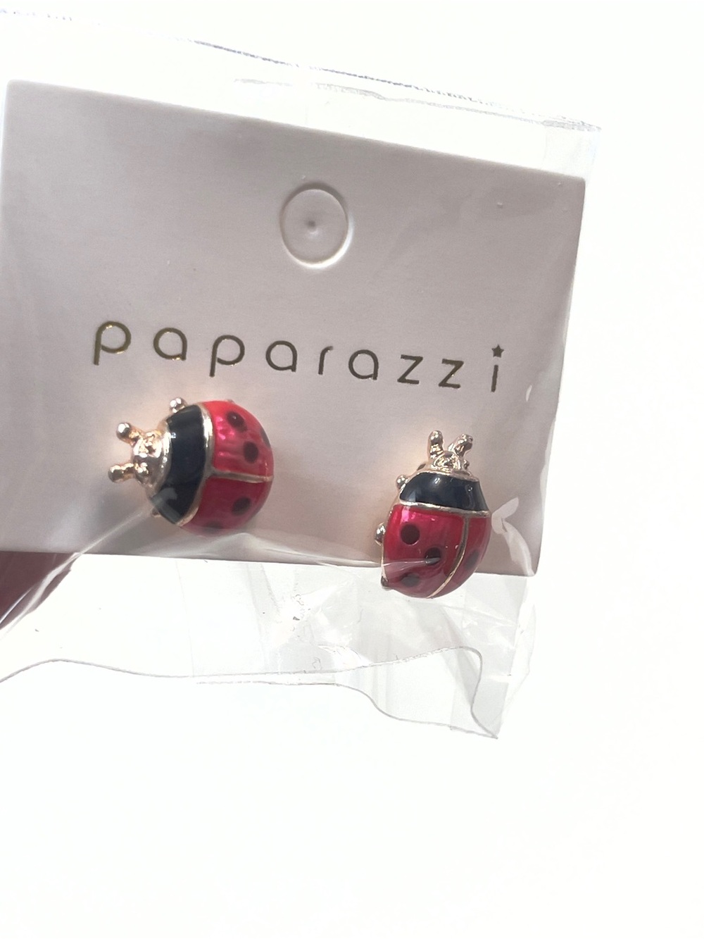 Ladybug Stud Earrings - Picture 4 of 7